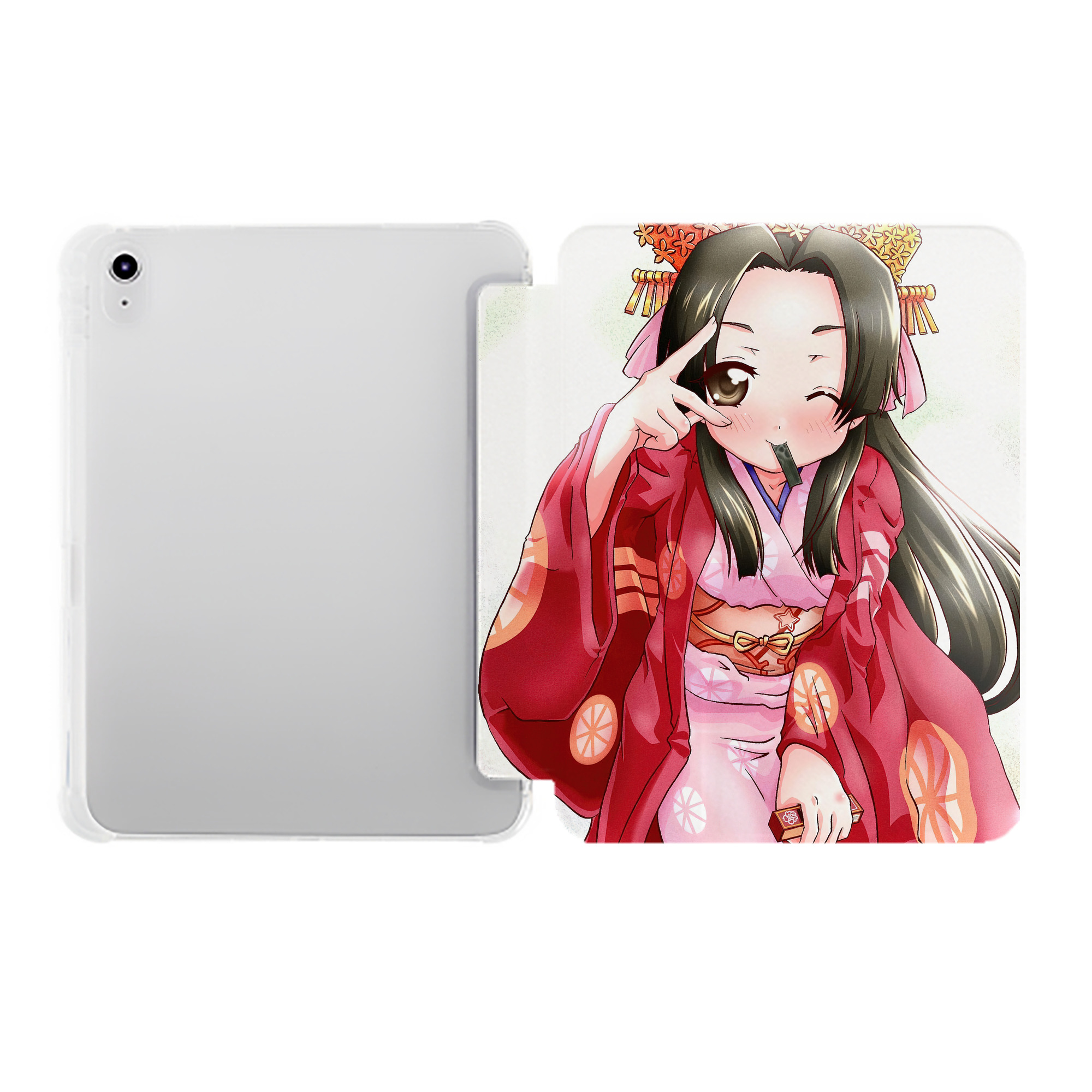 （画像用） ぎんたま 坂田銀時（さかたぎんとき） 神楽 志村新八（しむら しんぱち） GINTAMA Sakata Gintoki Kagura Shimura Shinpachi IPad ケース ペン収納付き 三つ折りスタンド PUレザー×シリコン 対応機種9.5/10.5/10.9インチ